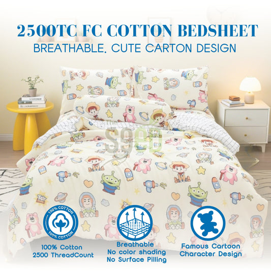 Disney Series | 2500 Thread Count Pure Cotton Fitted Bedsheet