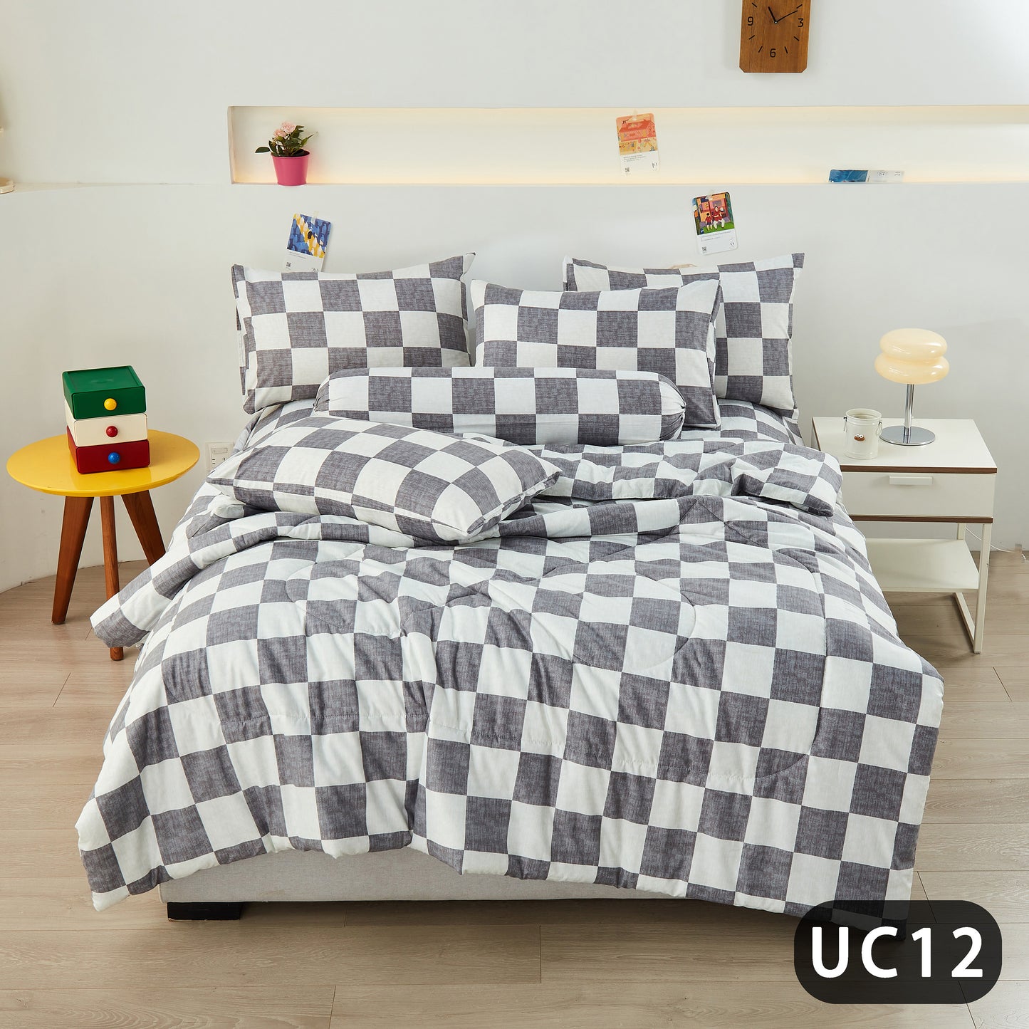 100% UC Cotton 2500 Threat Count Bedsheet Cartoon Design Fitted Bedsheet