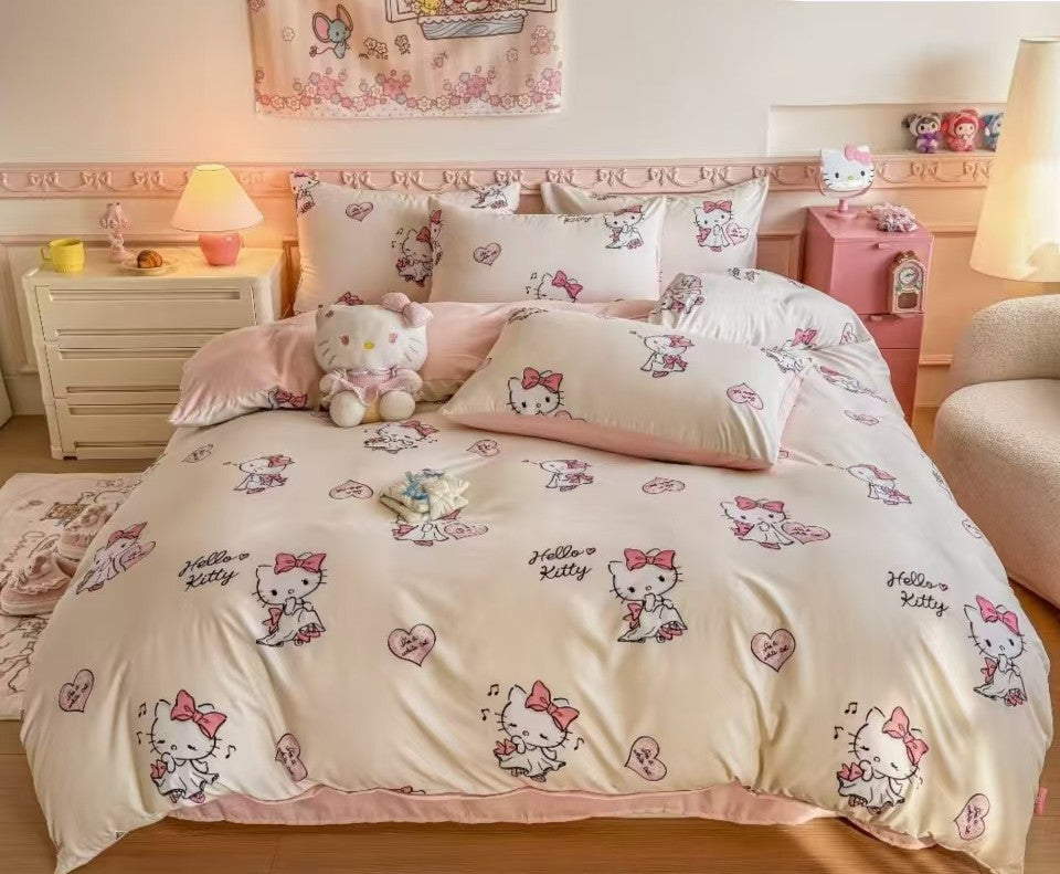 Sanrio Series | 100% Cotton 1800 Threat Count Fitted Bedsheet