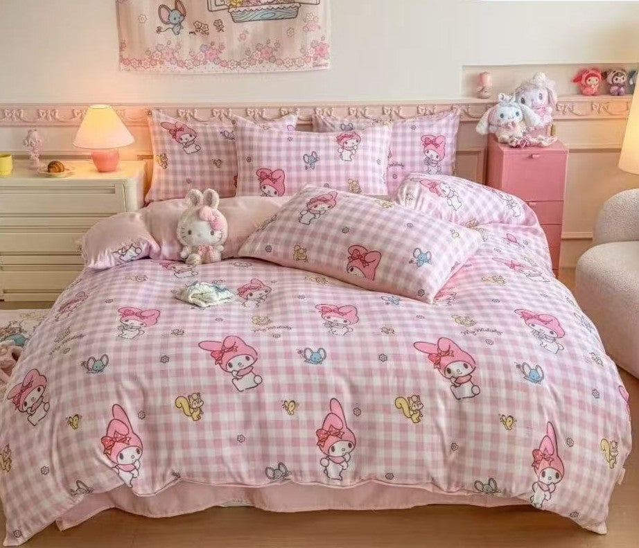 Sanrio Series | 100% Cotton 1800 Threat Count Fitted Bedsheet