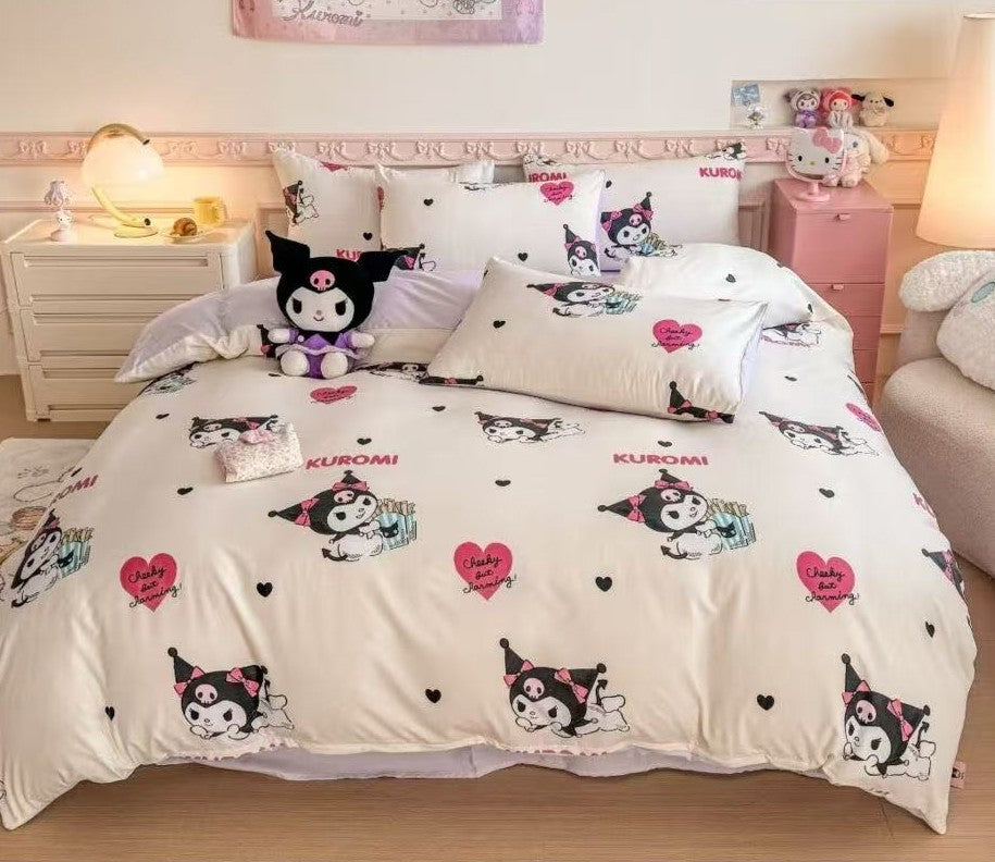 Sanrio Series | 100% Cotton 1800 Threat Count Fitted Bedsheet