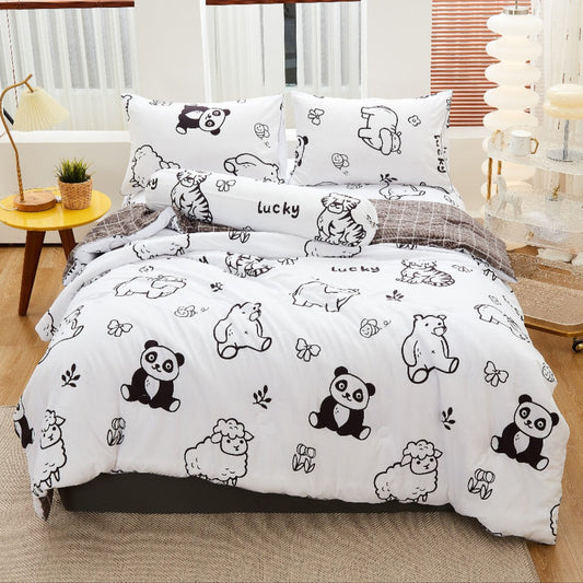 100% FS Cotton 2500 Thread Count Fitted Bedsheet Cartoon Design