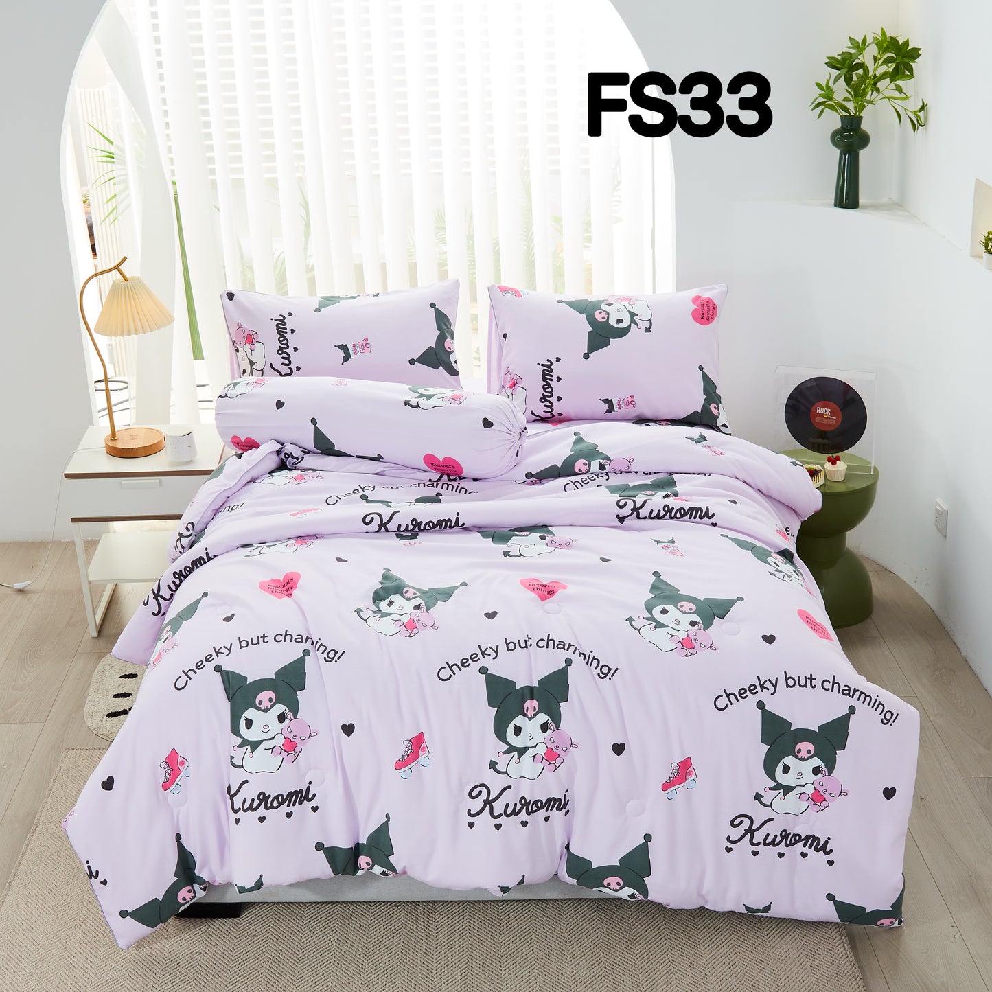 Sanrio Series | 100% Cotton 1800 Threat Count Fitted Bedsheet