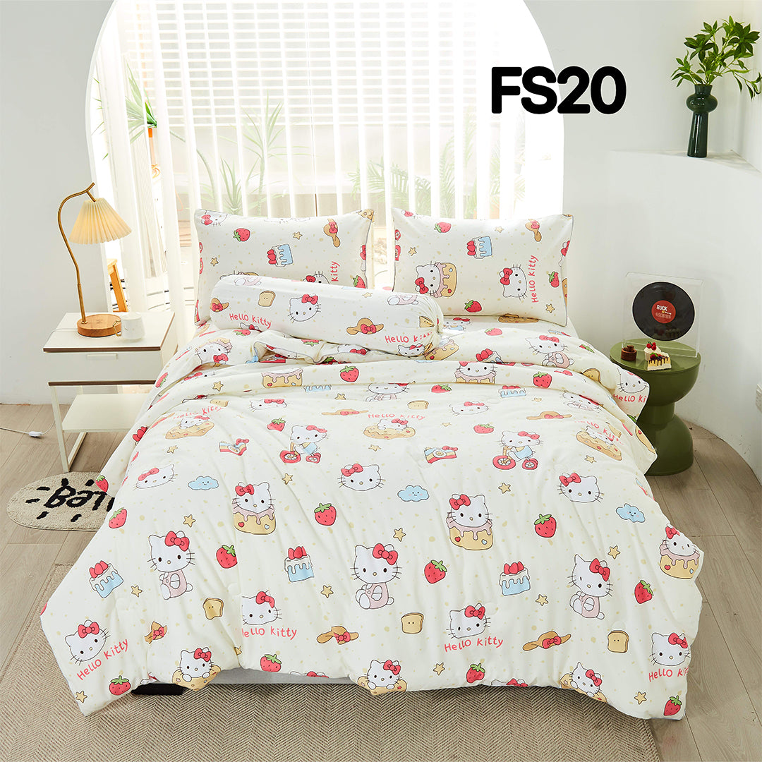 Sanrio Series | 100% Cotton 1800 Threat Count Fitted Bedsheet