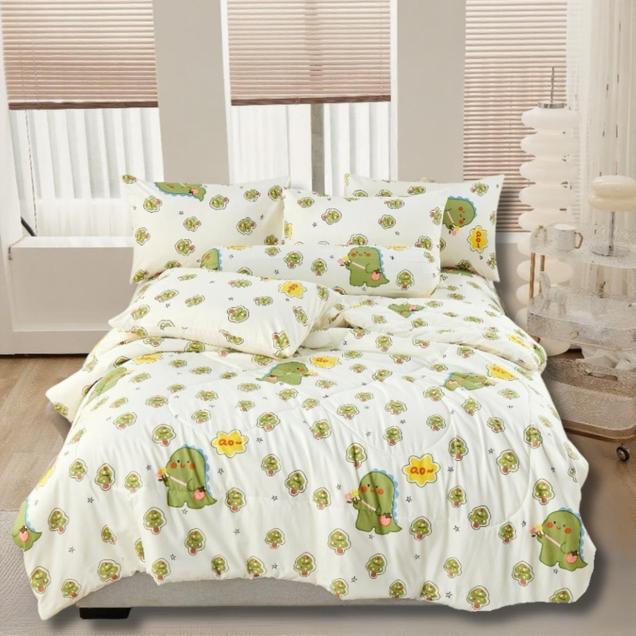100% UC Cotton 2500 Threat Count Bedsheet Cartoon Design Fitted Bedsheet