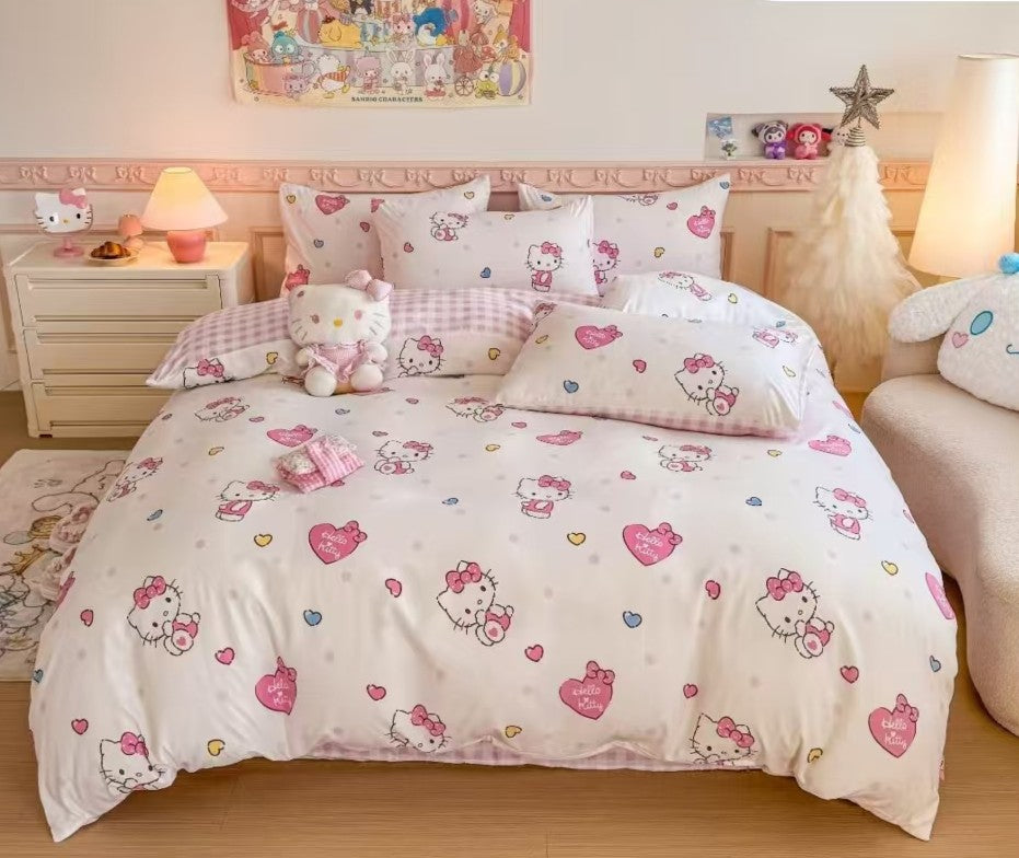 Sanrio Series | 100% Cotton 1800 Threat Count Fitted Bedsheet