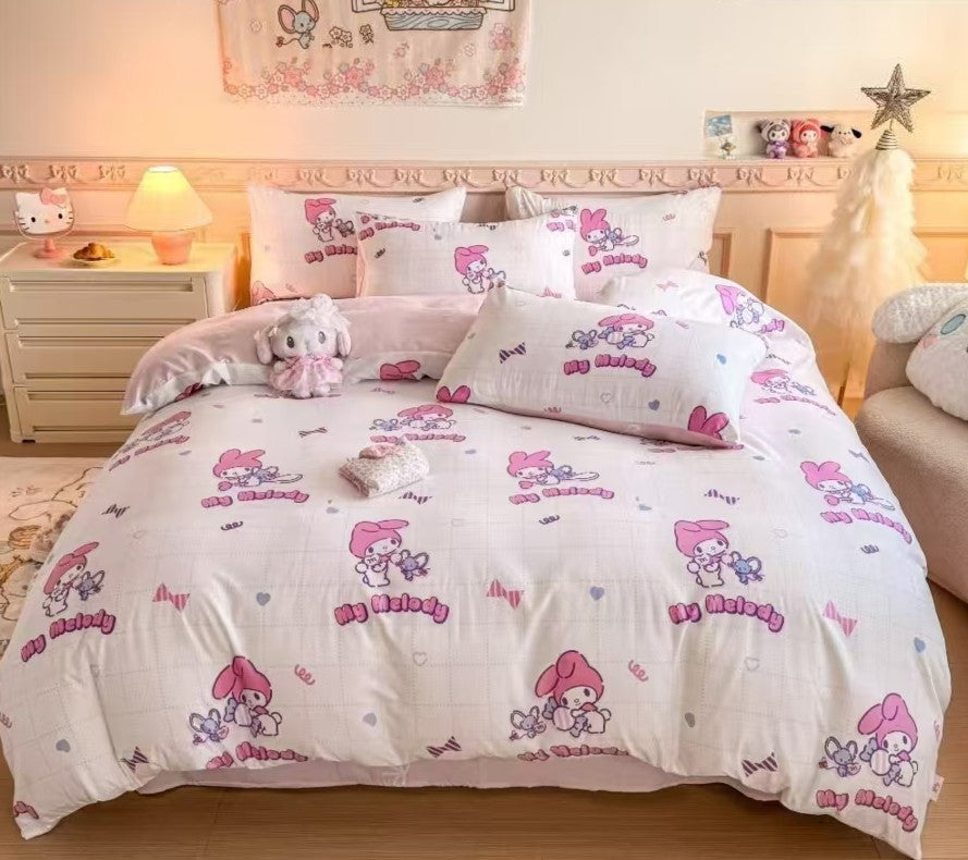 Sanrio Series | 100% Cotton 1800 Threat Count Fitted Bedsheet